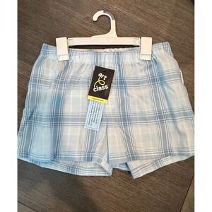 Art Class Girls Blue Plaid Pajama Shorts Elastic Waist Sleepwear New NWT